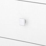 Villa & House Chiffon White Morgan Grasscloth 3-Drawer Side Table