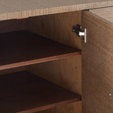 Villa & House Flax Brown Meredith 4-Door Cabinet