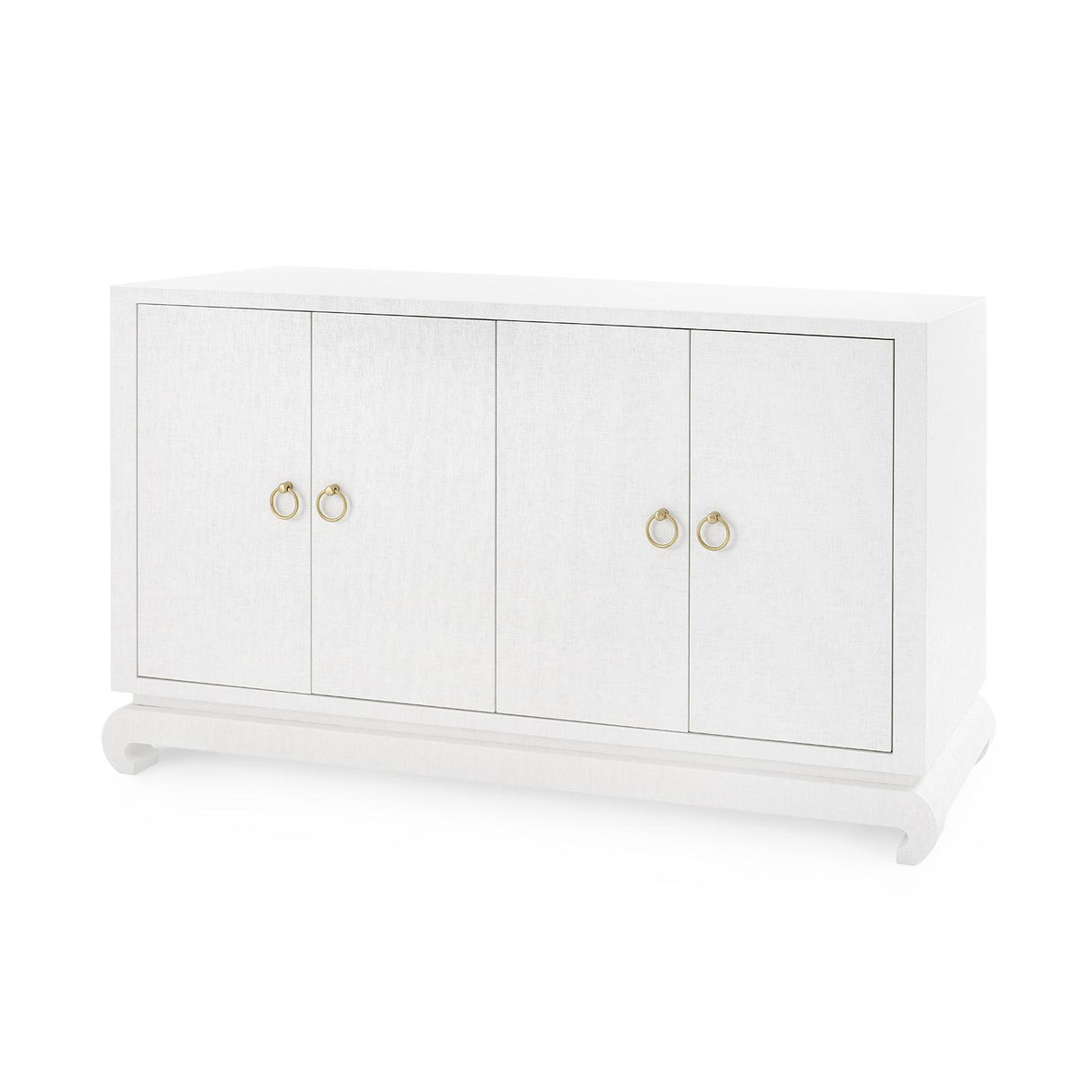 Villa & House Chiffon White Meredith 4-Door Cabinet