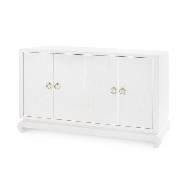 Villa & House Chiffon White Meredith 4-Door Cabinet