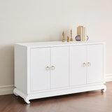 Villa & House Chiffon White Meredith 4-Door Cabinet