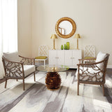 Villa & House Chiffon White Meredith 4-Door Cabinet