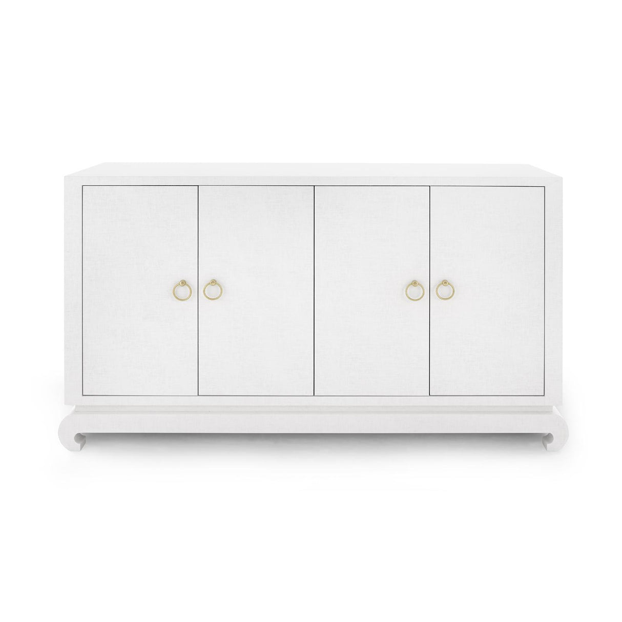 Villa & House Chiffon White Meredith 4-Door Cabinet