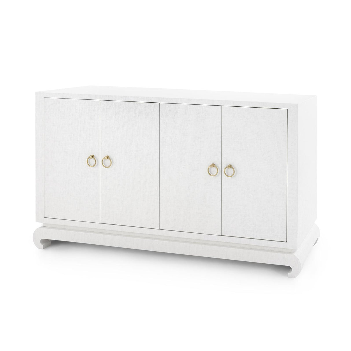 Villa & House Chiffon White Meredith 4-Door Cabinet