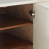 Villa & House Canvas Cream Meredith 4-Door Cabinet