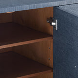 Villa & House Navy Blue Meredith 4-Door Cabinet