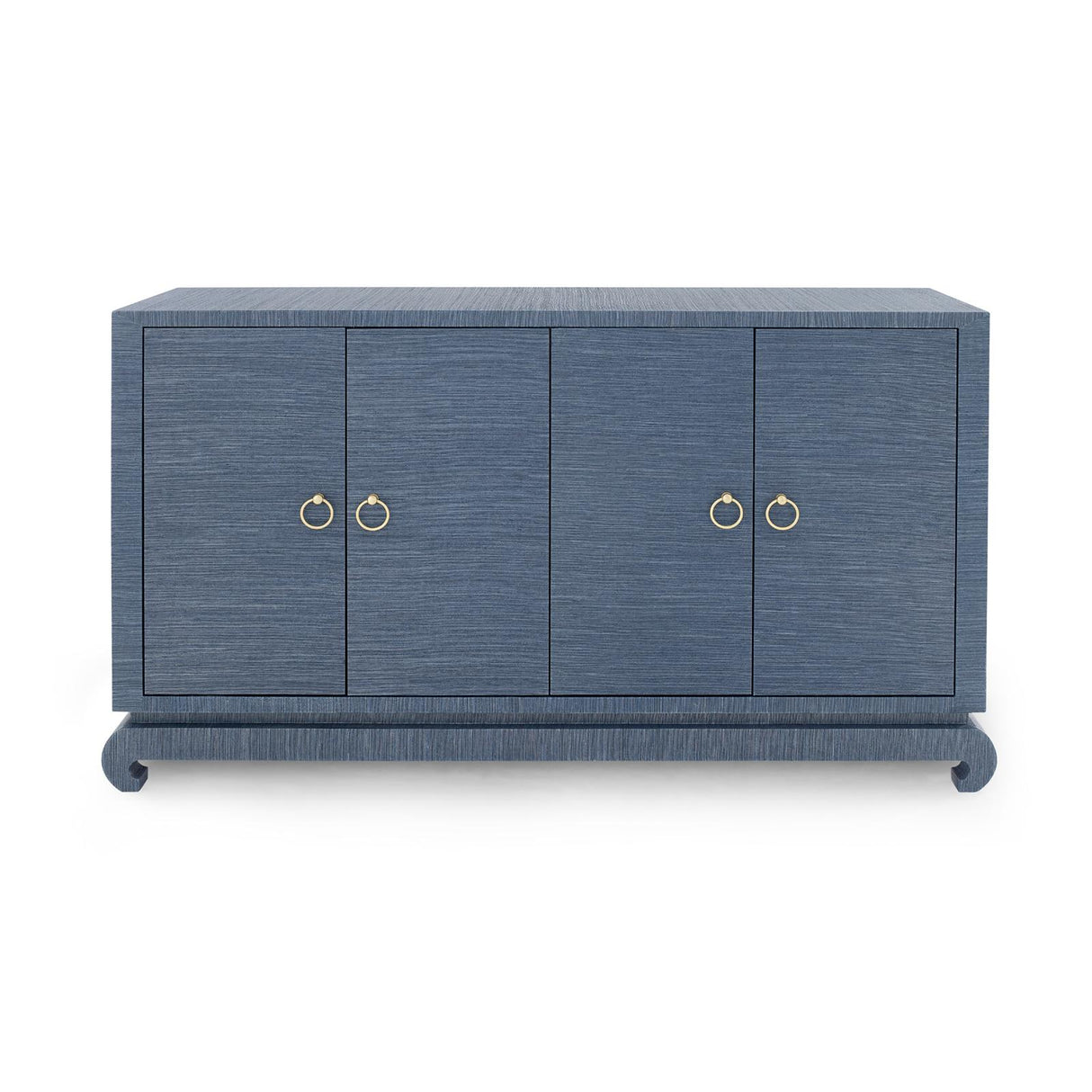 Villa & House Navy Blue Meredith 4-Door Cabinet