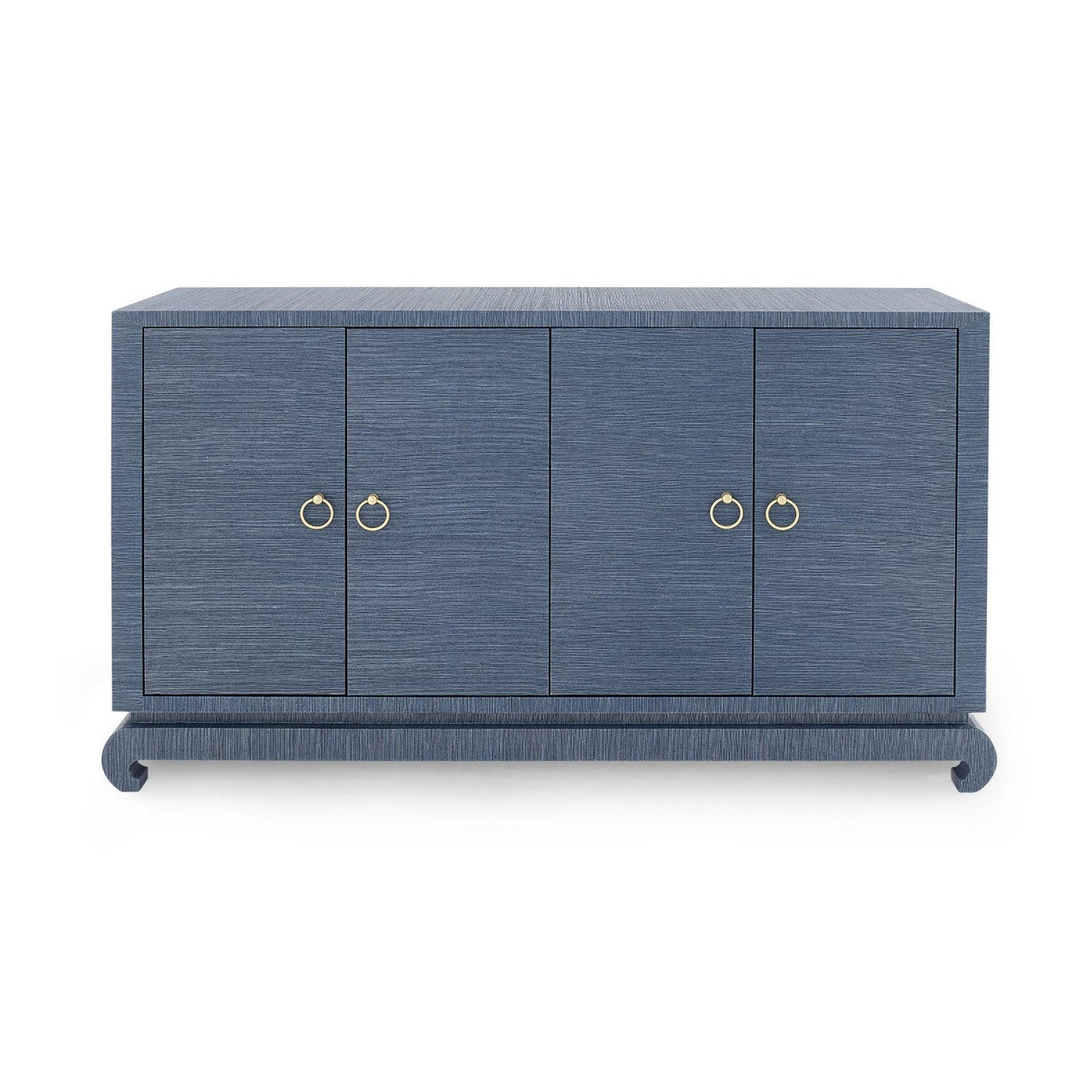 Villa & House Navy Blue Meredith 4-Door Cabinet