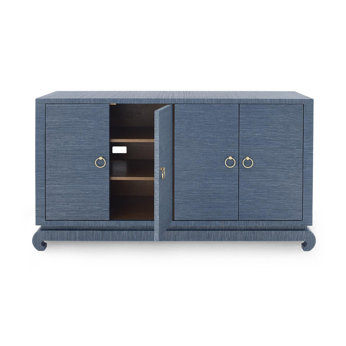 Villa & House Navy Blue Meredith 4-Door Cabinet
