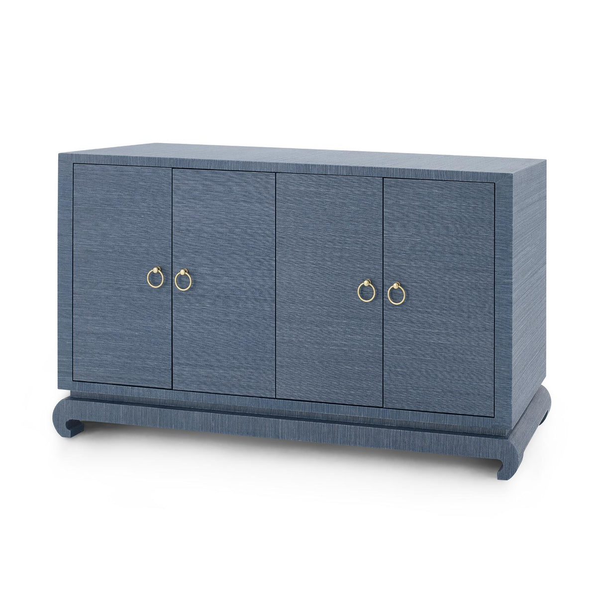 Villa & House Navy Blue Meredith 4-Door Cabinet