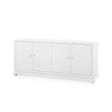 Villa & House Chiffon White Meredith Extra Large 4-Door Cabinet