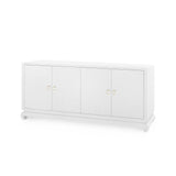 Villa & House Chiffon White Meredith Extra Large 4-Door Cabinet