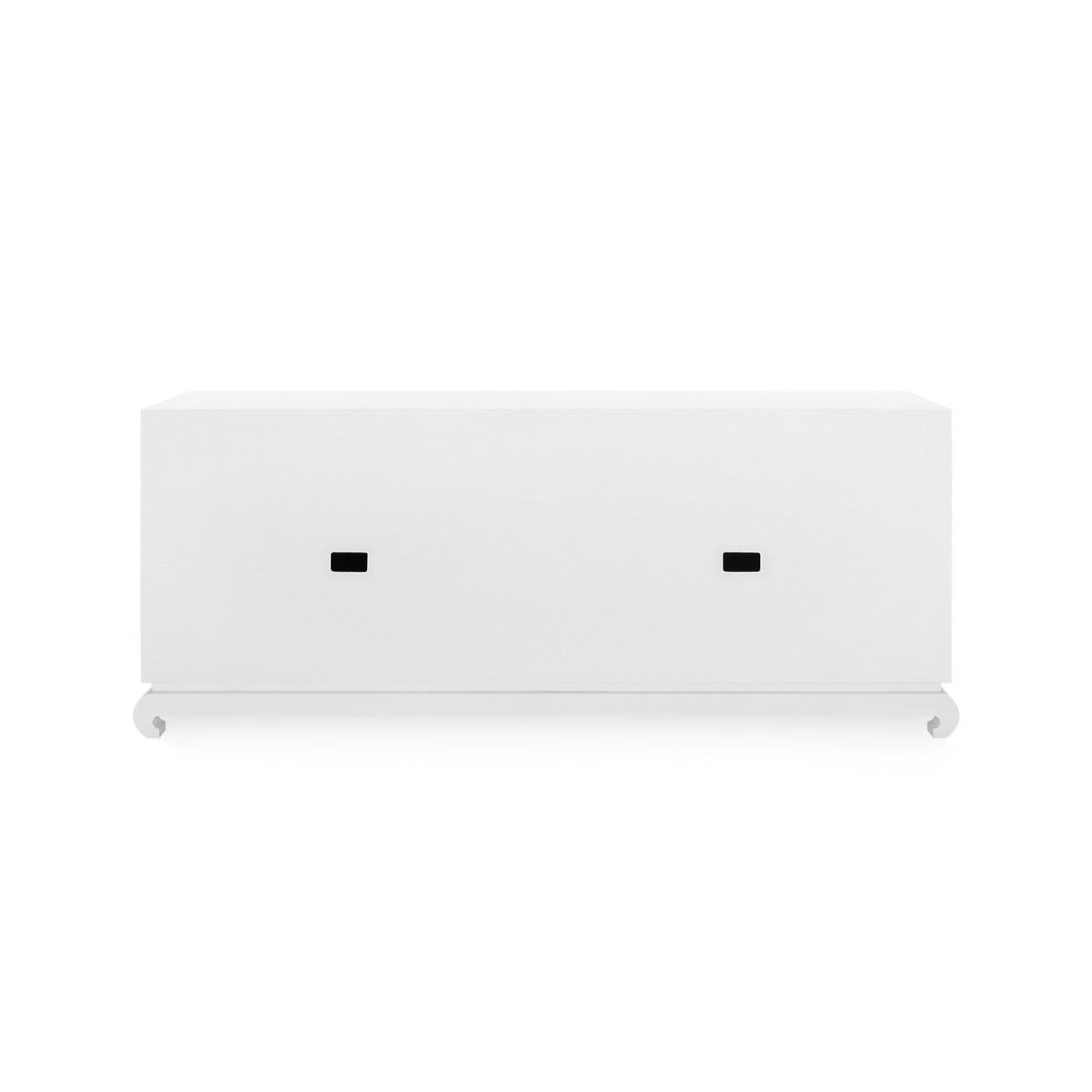 Villa & House Chiffon White Meredith Extra Large 4-Door Cabinet
