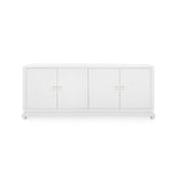Villa & House Chiffon White Meredith Extra Large 4-Door Cabinet