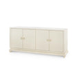 Villa & House Canvas Cream Meredith Extra Large 4-Door Cabinet