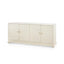 Villa & House Canvas Cream Meredith Extra Large 4-Door Cabinet