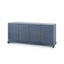 Villa & House Navy Blue Meredith Extra Large 4-Door Cabinet