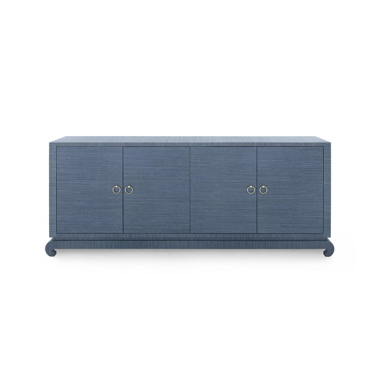 Villa & House Navy Blue Meredith Extra Large 4-Door Cabinet