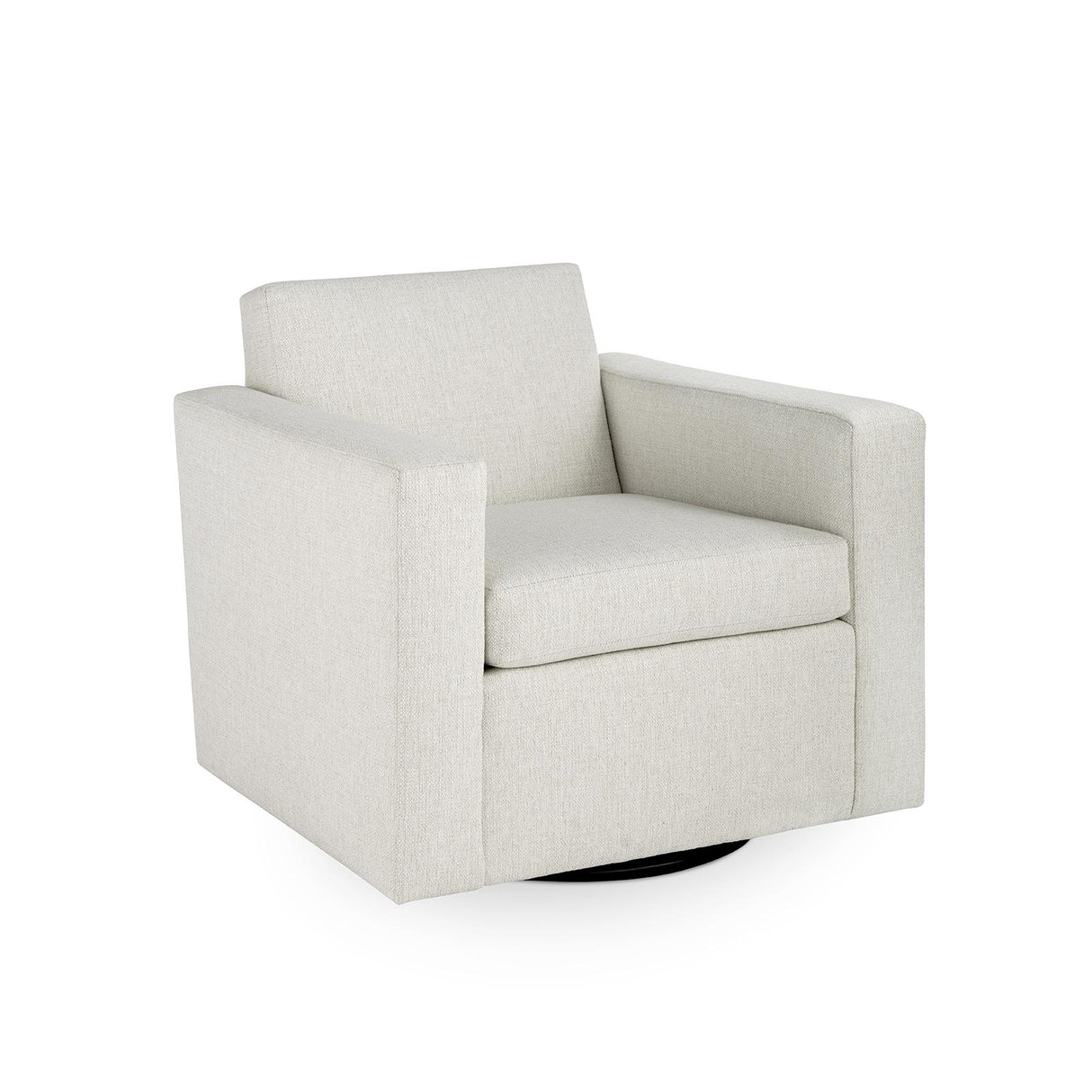 Villa & House Kingston Warm White Nichols Swivel Chair,Kingston Warm White,Fruitwood Finish