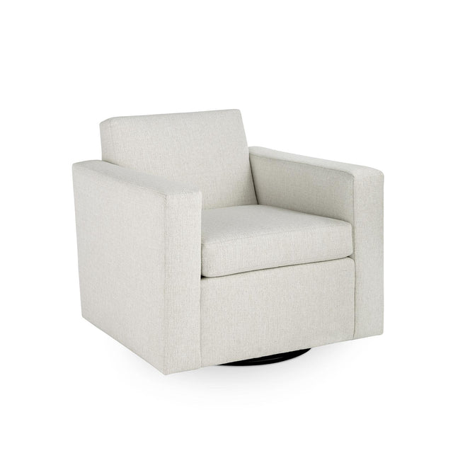 Villa & House Kingston Warm White Nichols Swivel Chair,Kingston Warm White,Almond Finish