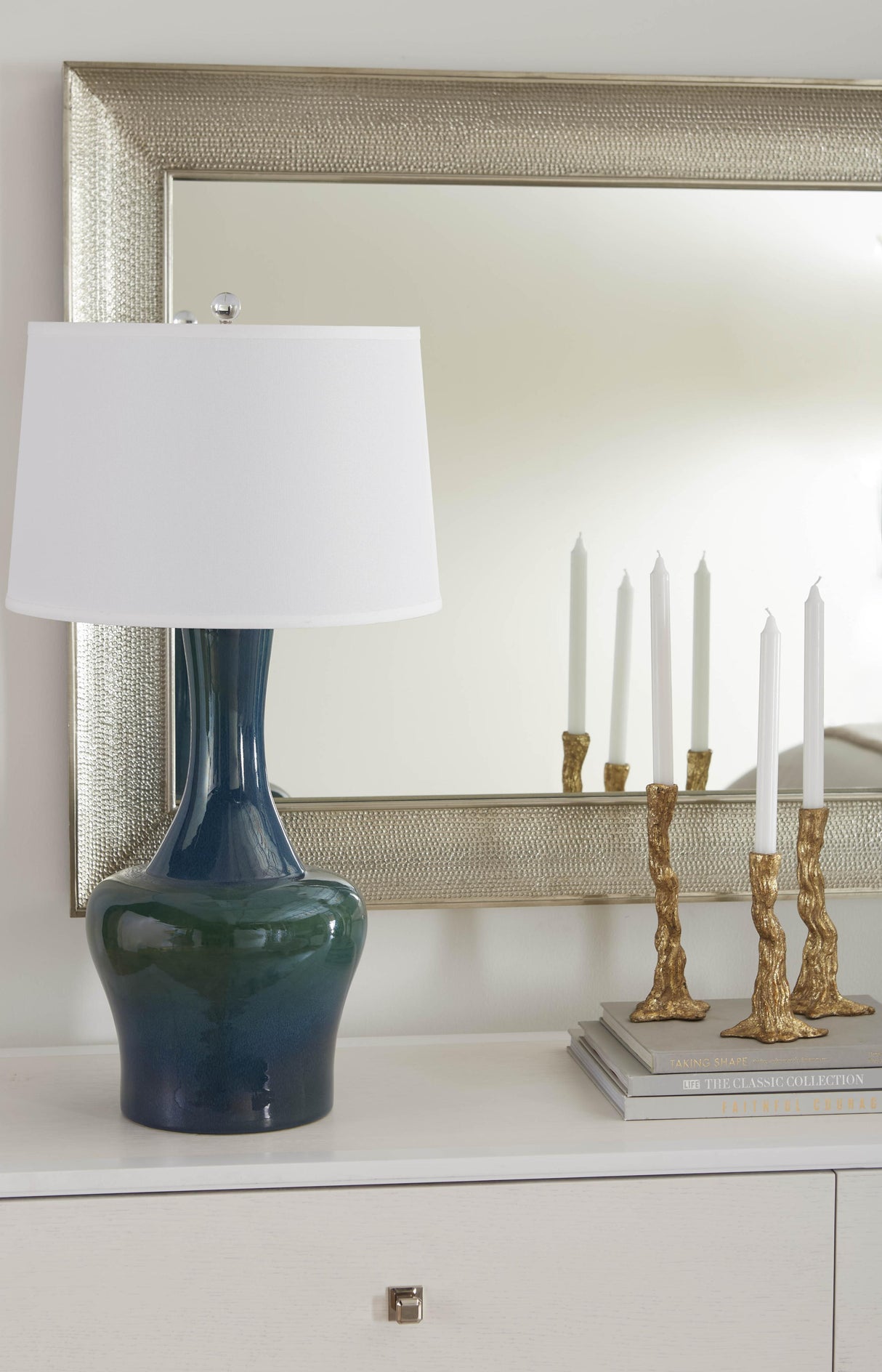Villa & House Green Lapis Nadia Lamp Without Shade