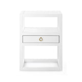 Villa & House White Pearl Newport 1-Drawer Side Table
