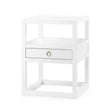 Villa & House White Pearl Newport 1-Drawer Side Table