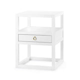 Villa & House White Pearl Newport 1-Drawer Side Table