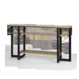Villa & House Antique Brass and Dark Bronze Norman Console