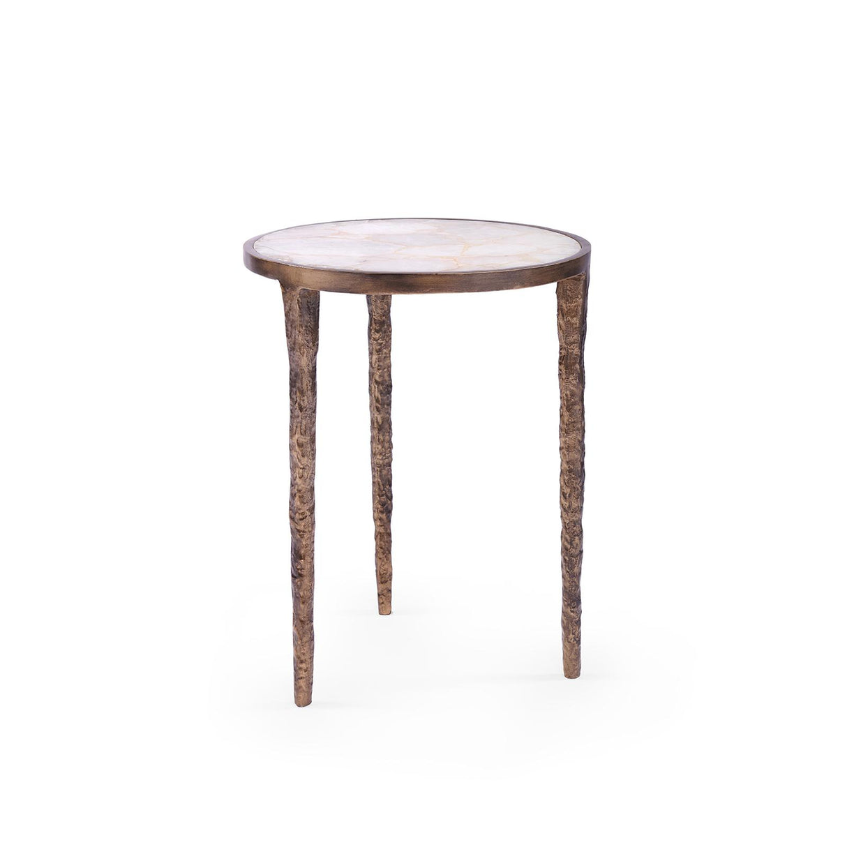 Villa & House Antique Brass Nora Side Table