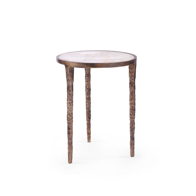 Villa & House Antique Brass Nora Side Table