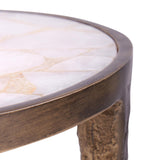 Villa & House Antique Brass Nora Side Table
