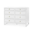Villa & House White Pearl Newton Large 8-Drawer