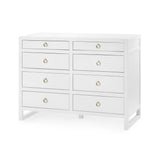 Villa & House White Pearl Newton Large 8-Drawer