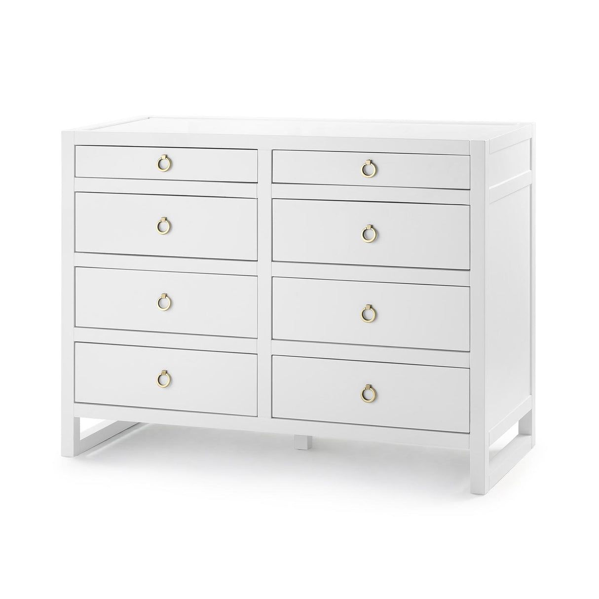 Villa & House White Pearl Newton Large 8-Drawer