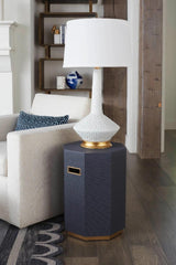 Villa & House Storm Blue Octavia Side Table