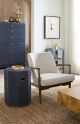 Villa & House Storm Blue Octavia Side Table