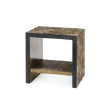 Villa & House Antique Brass and Dark Bronze Odeon Side Table