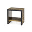 Villa & House Antique Brass and Dark Bronze Odeon Side Table