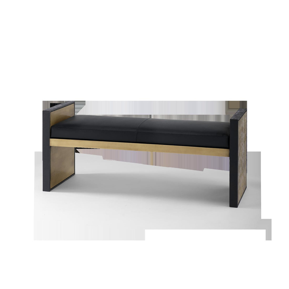 Villa & House Antique Brass and Dark Bronze Odeon Large Bench/Coffee Table