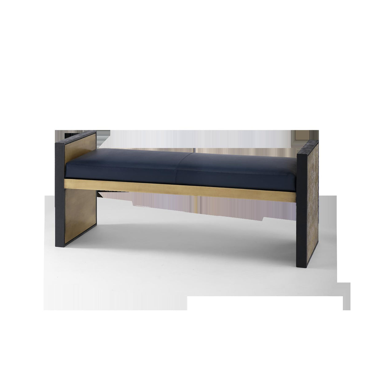 Villa & House Antique Brass and Dark Bronze Odeon Large Bench/Coffee Table