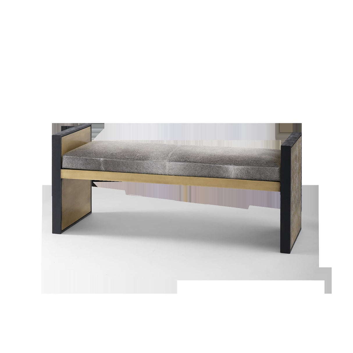 Villa & House Antique Brass and Dark Bronze Odeon Large Bench/Coffee Table