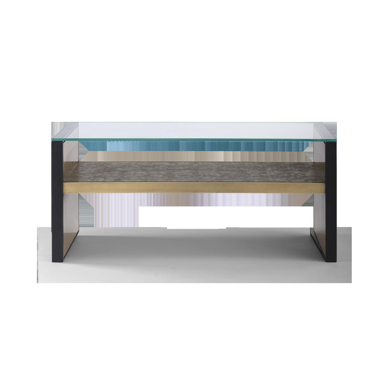 Villa & House Antique Brass and Dark Bronze Odeon Large Bench/Coffee Table