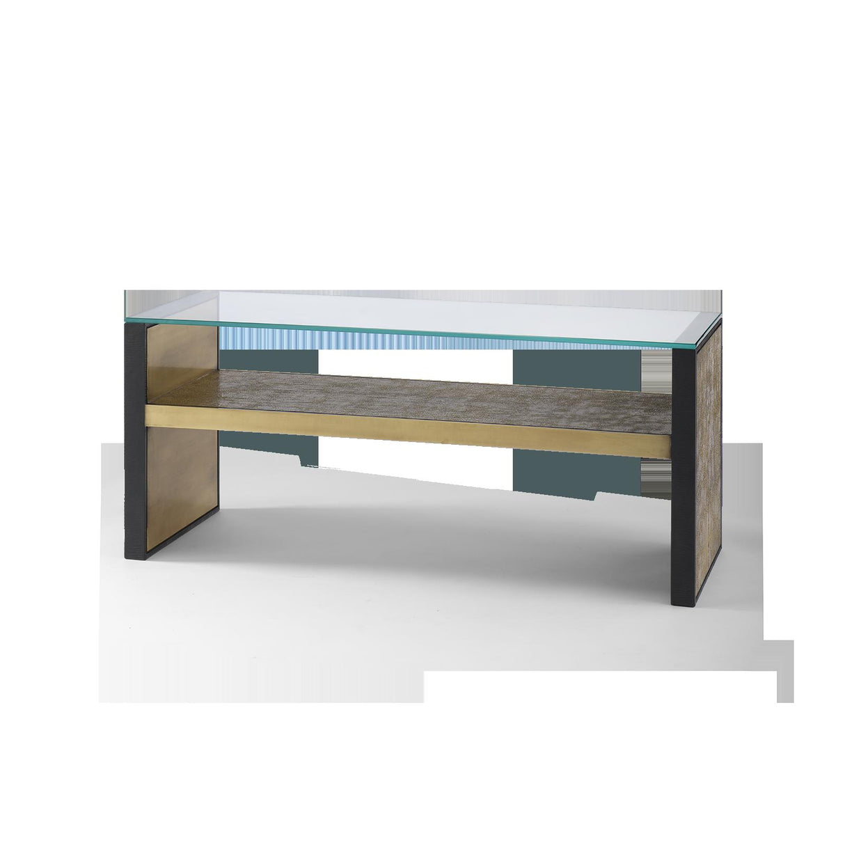 Villa & House Antique Brass and Dark Bronze Odeon Large Bench/Coffee Table