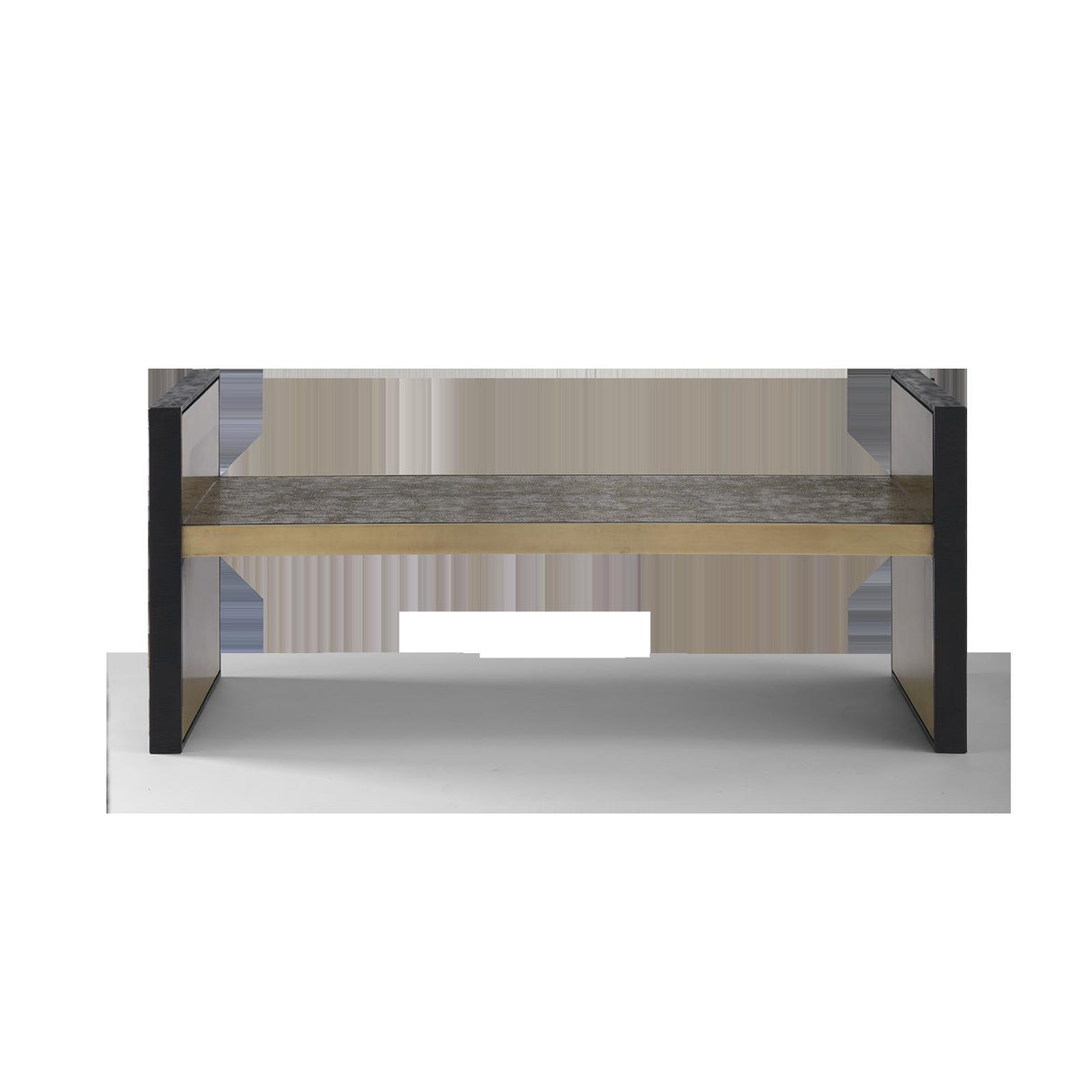 Villa & House Antique Brass and Dark Bronze Odeon Large Bench/Coffee Table