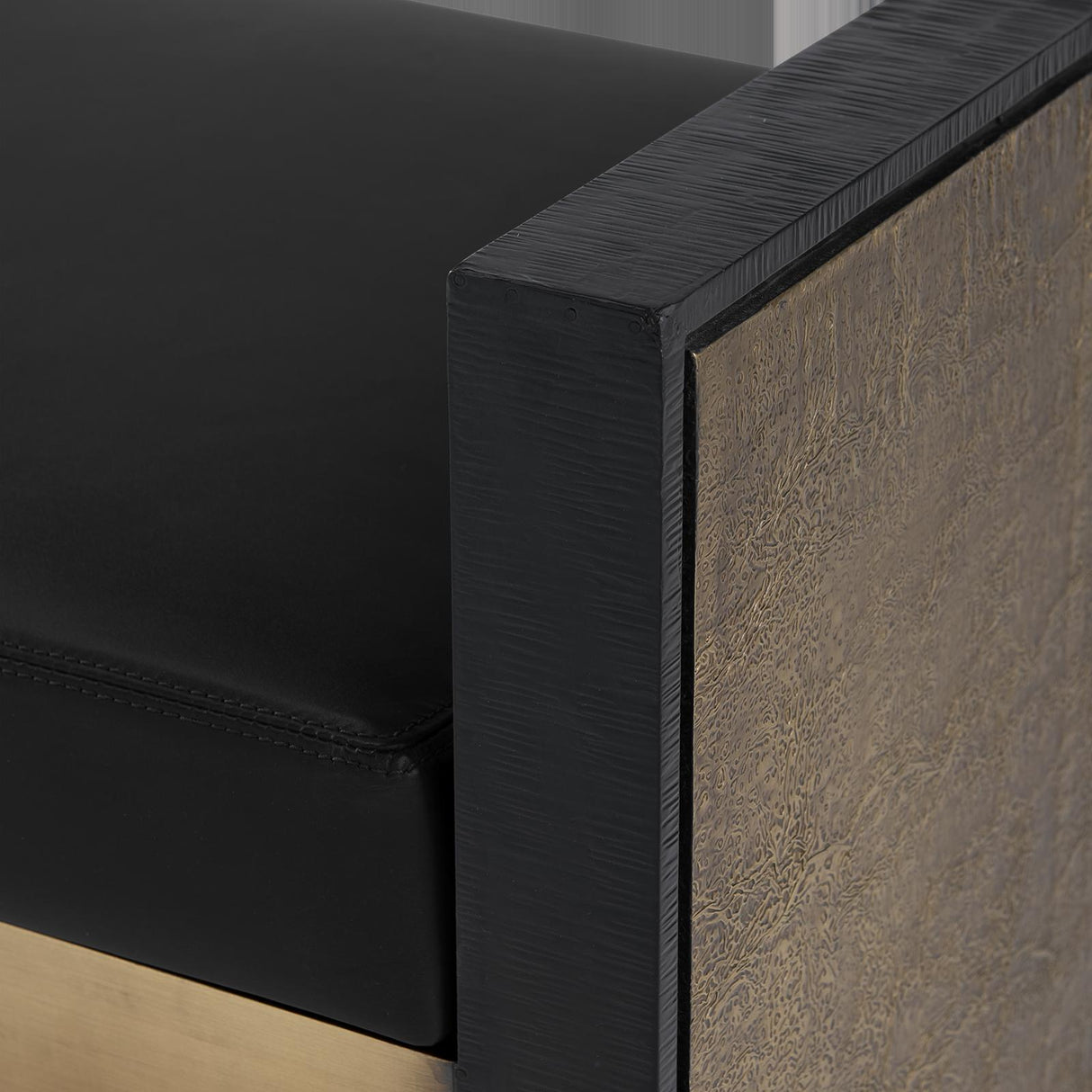 Villa & House Antique Brass and Dark Bronze Odeon Large Bench/Coffee Table