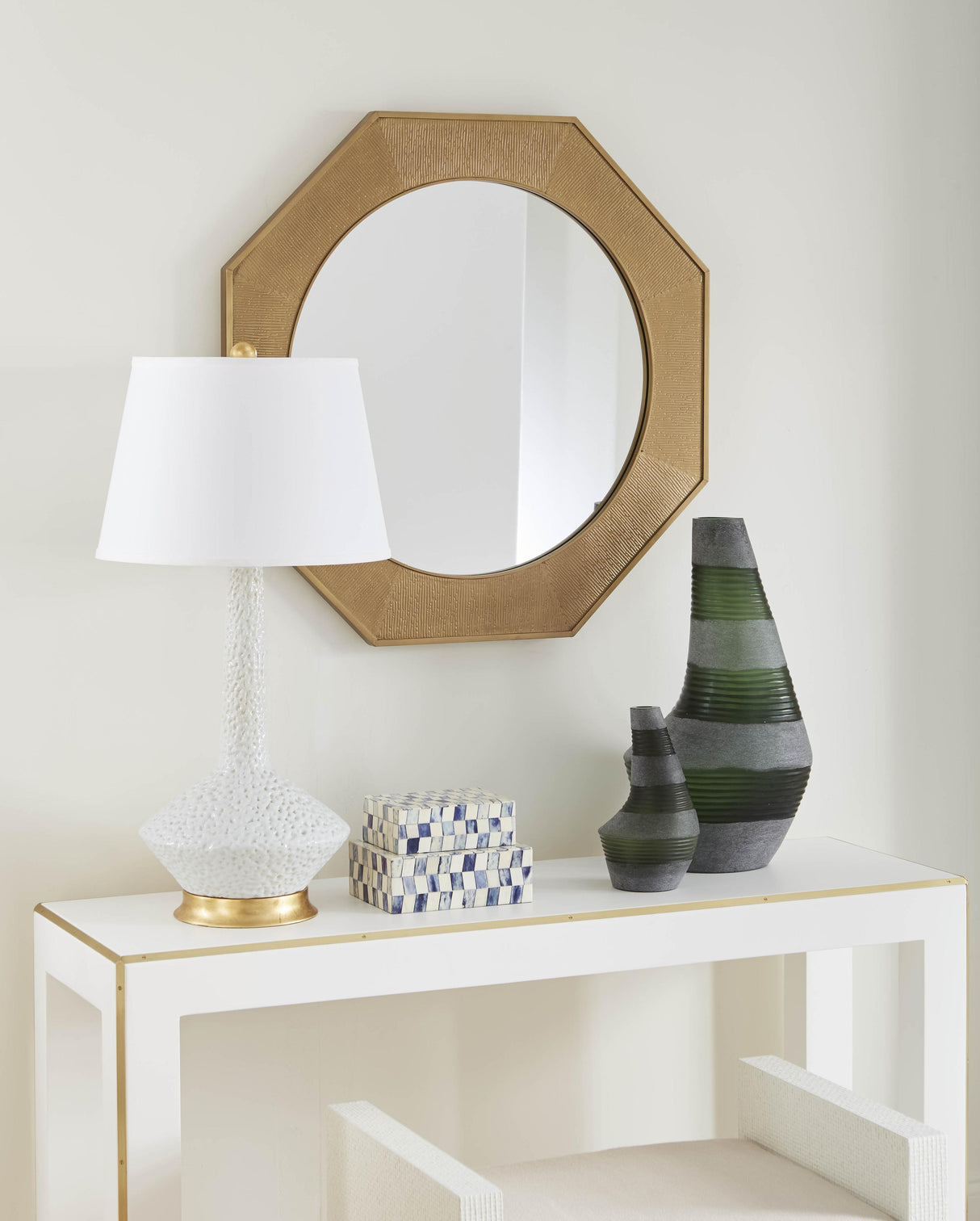 Villa & House Moon White Oporto Tall Lamp Without Shade