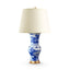Villa & House Blue and White Pavillion Lamp Without Shade