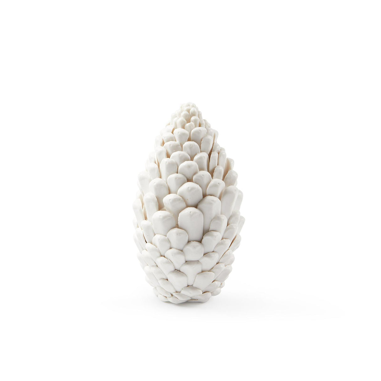 Villa & House Blanc de Chine Standing Pine Cone