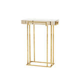 Villa & House Gold Leaf Prism Side Table